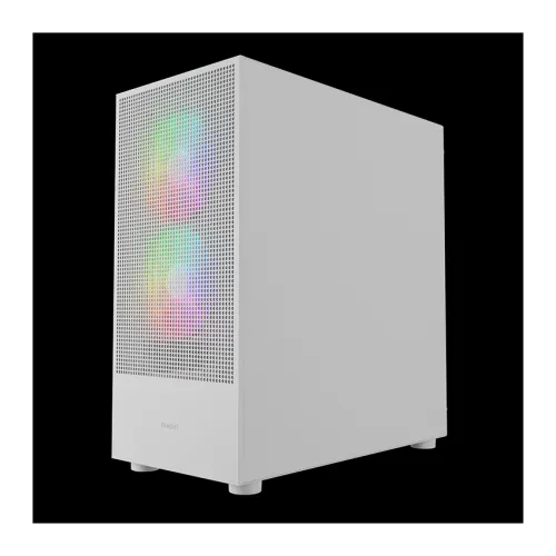 Case GAMDIAS TALOS M3 Mesh White ARGB – Mid Tower, 3 Fan ARGB PWM